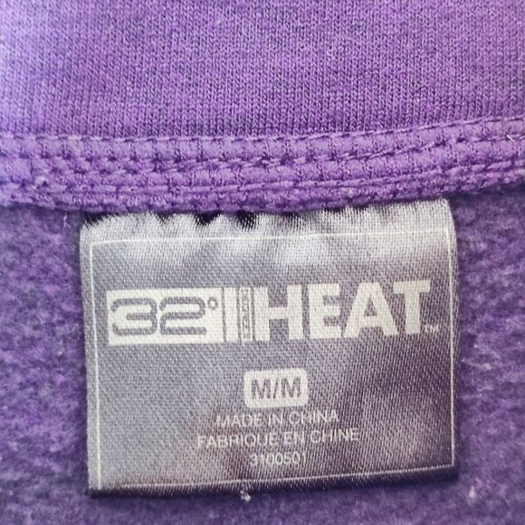 32 Degrees Heat active wear sweatshirt women's size M purple cowl neck - Picture 4 of 8